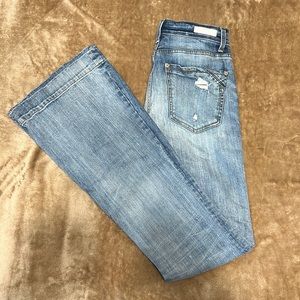 Buckle Black High Rise Flare